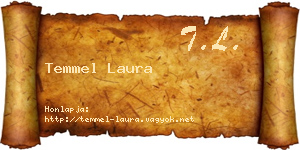 Temmel Laura névjegykártya